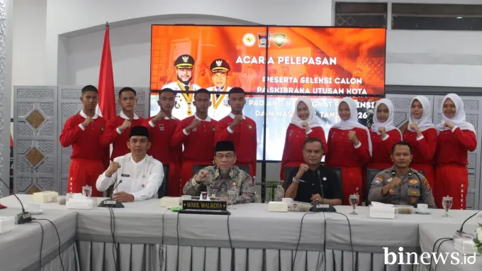 10 Pelajar Terbaik Kota Padang Dikirim Seleksi Paskibraka Tingkat Provinsi Sumbar