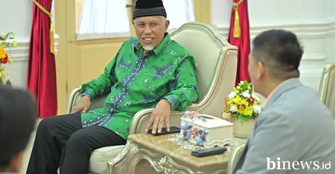 kata Gubernur Sumbar Mahyeldi dalam penjelasannya kepada...
