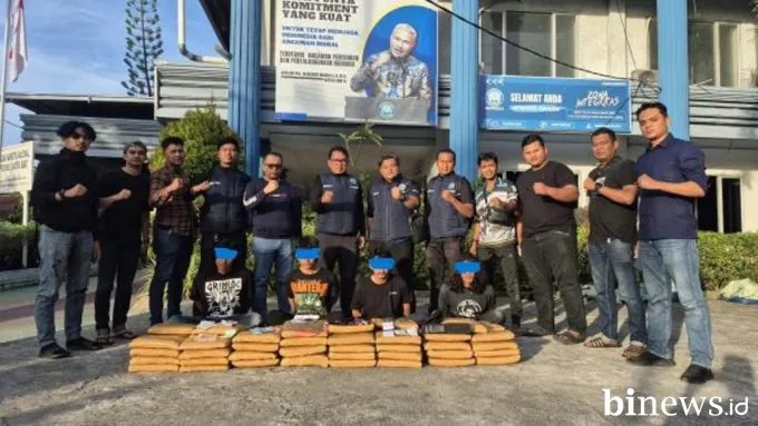 BNNP Sumbar Gagalkan Penyelundupan 100 Kg Ganja dari Sumut