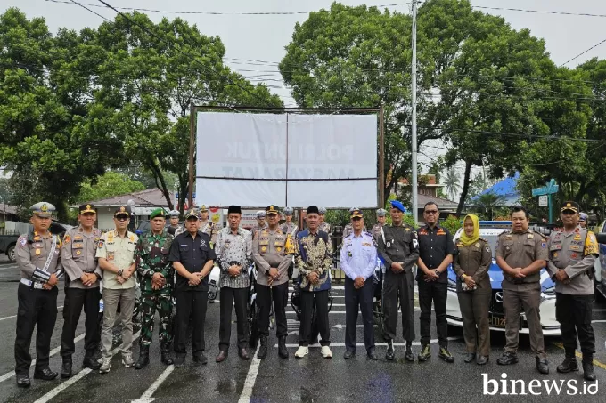 Bupati dan Wabup Lima Puluh Kota Hadiri Apel Gelar Pasukan Operasi Ketupat Singgalang 2025