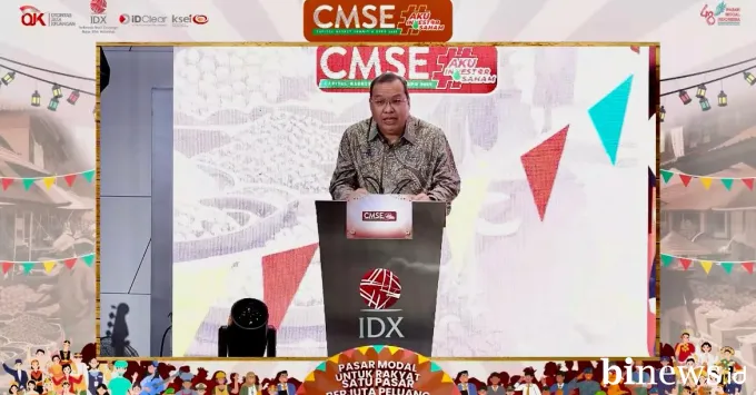 Direktur Utama BEI Iman Rachman dalam pembukaan Capital...