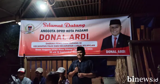 Donal Ardi Gelar Reses di Pauh dan Lubuk Kilangan, Tampung Aspirasi Warga