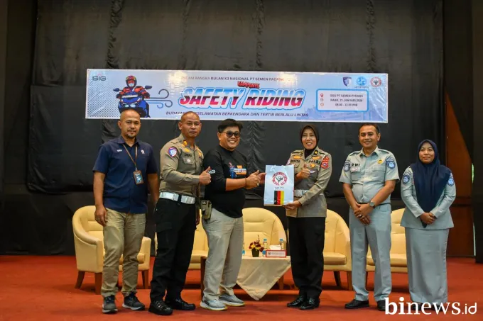 Dorong Budaya Tertib Berlalu Lintas, PT Semen Padang Gelar Kampanye Safety Riding