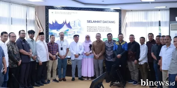 DPRD Solok Selatan Kunjungan Kerja ke DPRD Sumbar Bahas Ranperda Prolegda