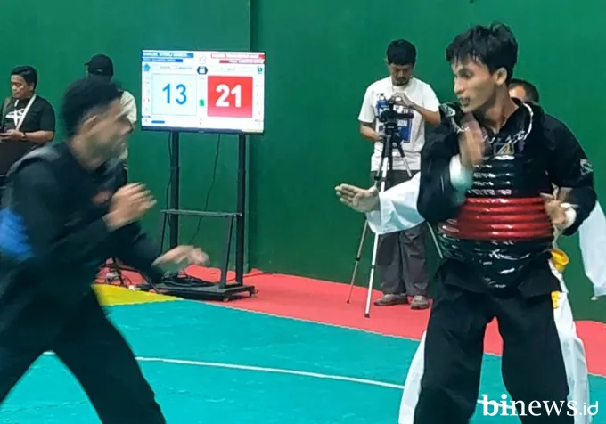 Enam Pesilat Sumbar Lolos ke Babak Berikutnya, Tiga Terhenti di PON Bela Diri Kudus II...