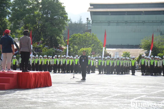 Gelar Apel Gabungan, Dirpamobvit Polda Sumbar: PT Semen Padang Sebagai Obvitnas Harus...