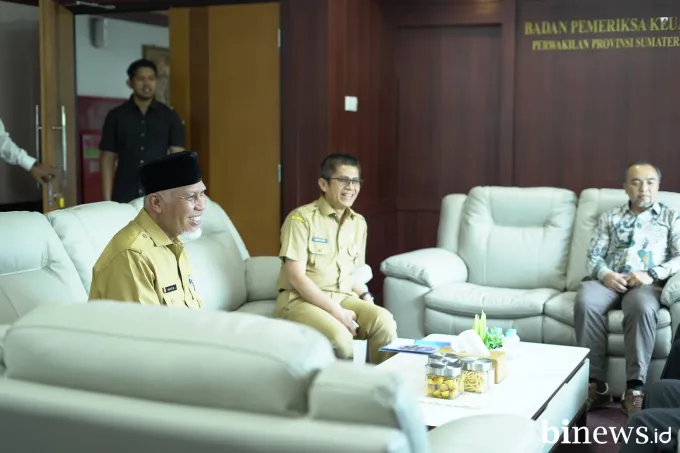 Gubernur Mahyeldi Koordinasi dengan BPK Sumbar Terkait Penanganan Bencana Hidrometeorologi