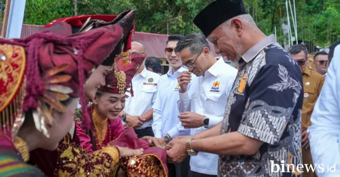 Hunian Tetap Batu Busuak Diresmikan, Gubernur Sumbar Didampingi Ketum KADIN Indonesia