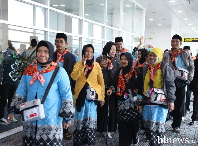 Jemaah Haji Kloter PDG 03 Asal Bengkulu Tiba di BIM, Langsung Diberangkatkan ke Madinah