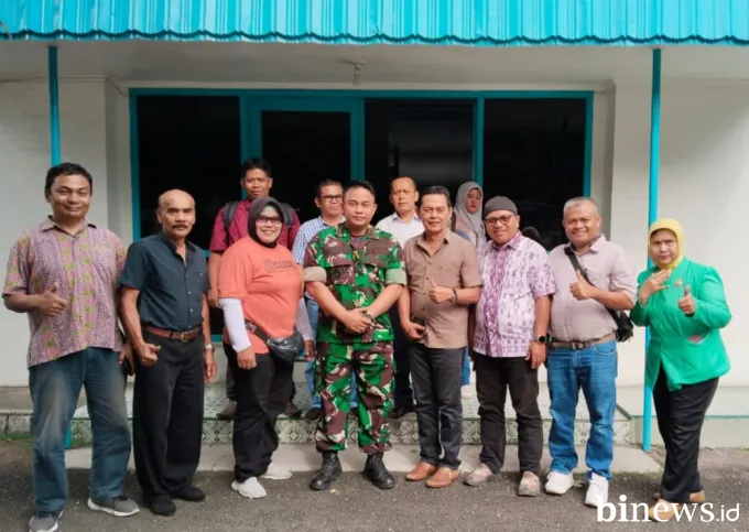 Kapendam XX Tuanku Imam Bonjol Sambangi PWI Sumbar, Opsi Makodam Jauhi Zona Merah Tsunami