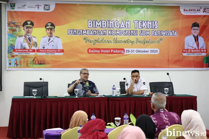 Ketua DPRD Sumbar Muhidi: Bimtek Pengelolaan Homestay Untuk Penguatan SDM Pariwisata