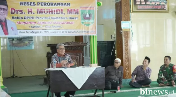 Ketua DPRD Sumbar Muhidi Tampung Aspirasi Masyarakat Kecamatan Padang Timur