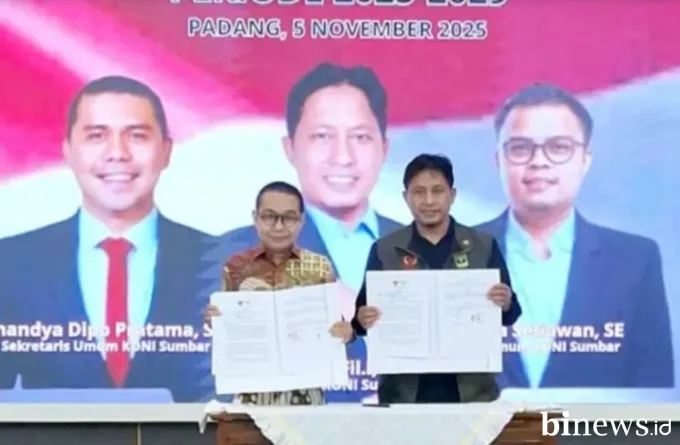 KONI dan KI Sumbar Lakukan MoU, Dorong Transparansi Bidang Olahraga
