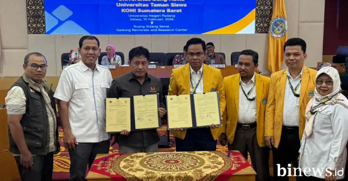KONI Sumbar dan UNP Teken MoU, Perkuat Sinergi Akademik--Olahraga