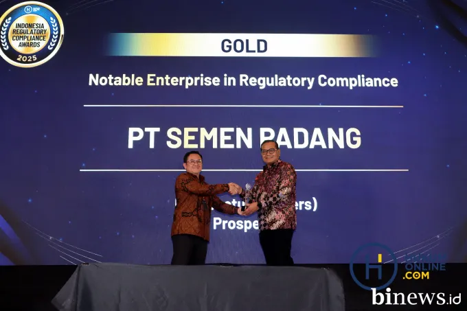 Konsisten Patuhi Regulasi, PT Semen Padang Raih Penghargaan Gold IRCA 2025