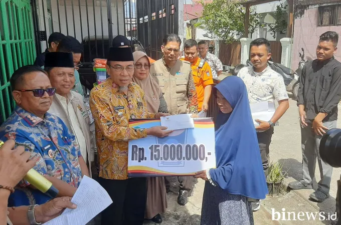 Korban Kebakaran di Surau Gadang Didatangi Wawako Padang
