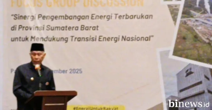 Mahyeldi Buka FGD untuk Percepatan Transisi Energi di Sumbar