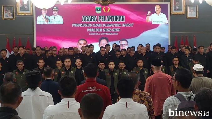 Marciano Norman Lantik Pengurus KONI Sumbar 2025--2029