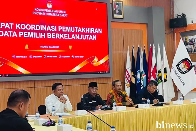 Menuju Pemilu 2029, KPU Sumbar Gelar Rakor Data Pemilih