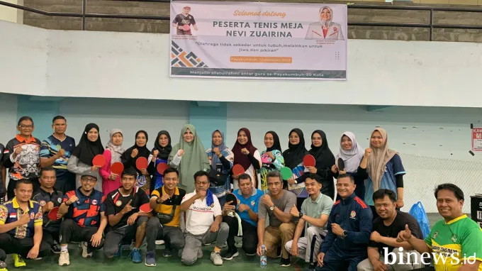 Nevi Zuairina Ajak Guru Se-Payakumbuh 50 Kota Perkuat Silaturahmi Lewat Turnamen Tenis...