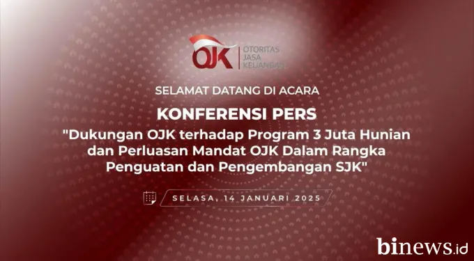 OJK Dukung Program 3 Juta Hunian untuk Masyarakat Berpenghasilan Rendah