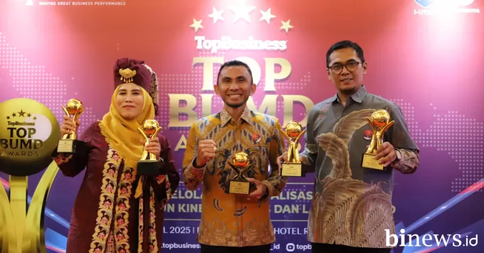 Penghargaan itu di antaranya kategori Top Pembina BUMD 2025...