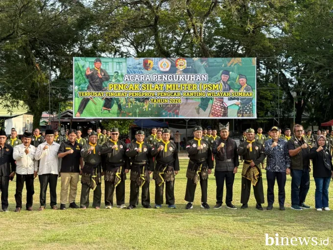 Pangdam XX/Tuanku Imam Bonjol Kukuhkan Pencak Silat Militer, KONI Sumbar Perkuat Dukungan...