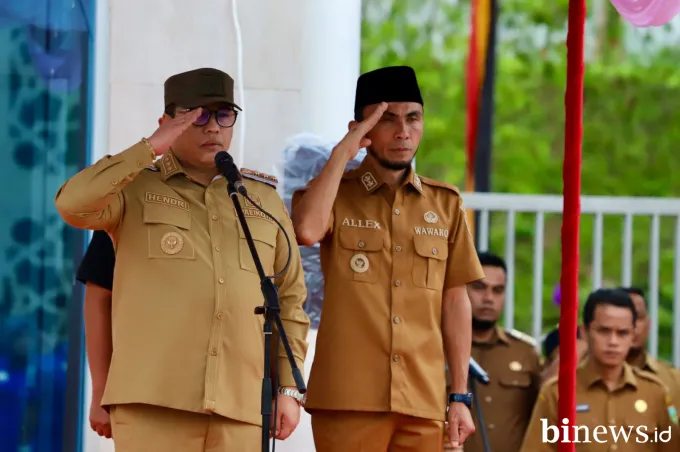 Pascalibur Lebaran, Wako Padang Panjang Hendri dan Wawako Allex Pimpin Apel Gabungan