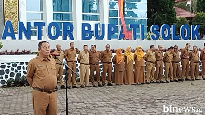 Pemkab Solok Gelar Apel Pagi, Tandai Dimulainya Sekolah Rakyat dan Program MBG