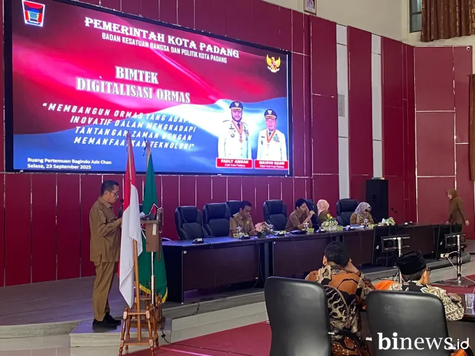 Pemko Padang Dorong Ormas Gunakan Digitalisasi untuk Pelaporan