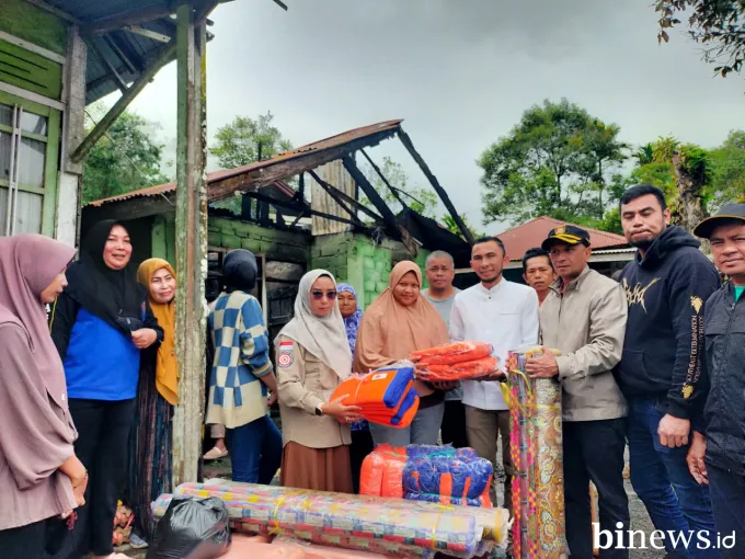 Pemko Padang Panjang Tanggap Cepat Musibah Kebakaran, Wawako Turun Langsung