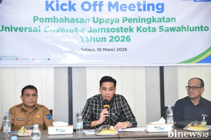 Pemko Sawahlunto dan BPJS Ketenagakerjaan Gelar Kick Off Universal Coverage Jamsostek