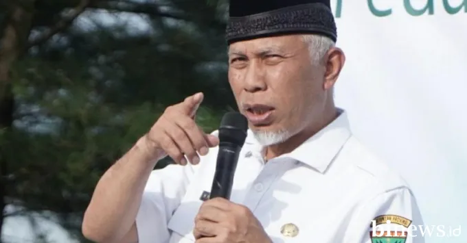 Gubernur Sumbar, Mahyeldi Ansharullah.