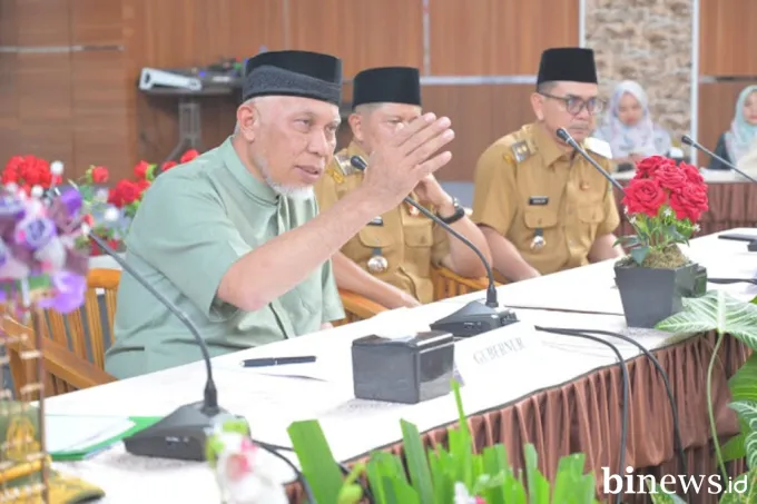 Perkuat Sinergi Pembangunan, Gubernur Mahyeldi Pimpin Rakor Pemprov Sumbar dan Pemkab...