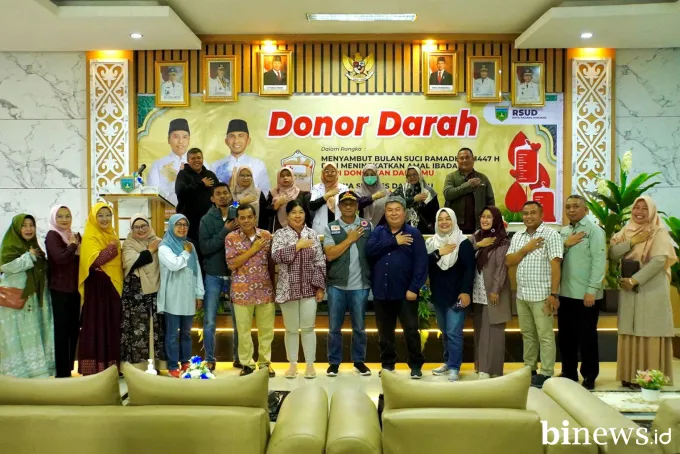 Perkuat Stok Darah, Pemko Gelar Aksi Donor Sambut Ramadan 1447 H