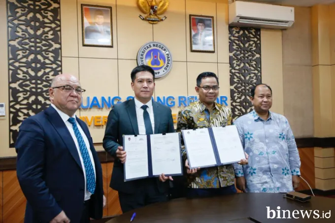 Perluas Jejaring Global, UNP Resmi Mitra Abai Kazakh National Pedagogical University