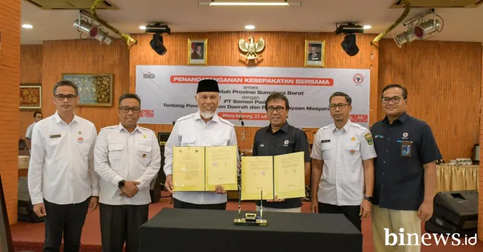 PT Semen Padang dan Pemprov Sumbar Teken Kesepakatan, Siap Dorong Energi Terbarukan