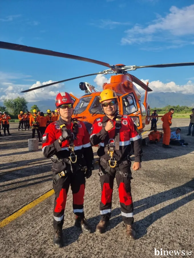 PT Semen Padang Ikut Latihan Gabungan Heli Rescue Basarnas di Padang