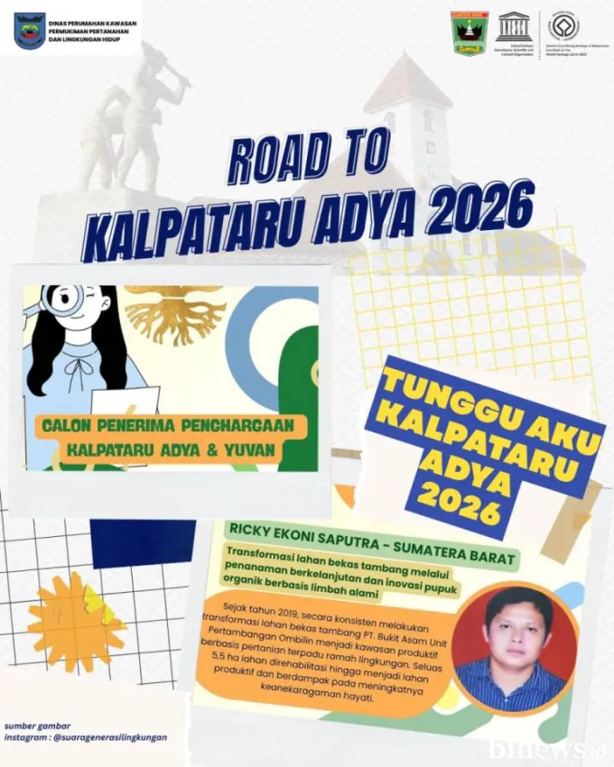 Putra Sawahlunto Lolos Seleksi Penghargaan Kalpataru Tingkat Nasional