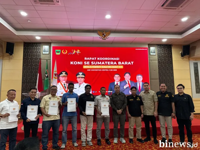 Rakor KONI Sumbar: Porprov 2026 Tetap Digelar di Tengah Efisiensi Anggaran