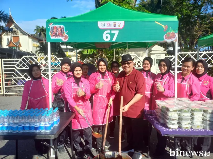 Rekor MURI Rendang di HUT Bhayangkara, Ketua DPRD Apresiasi Polda Sumbar