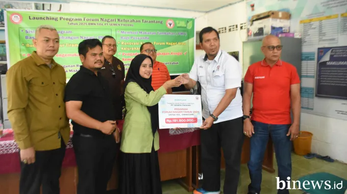 Sasar 27 Program, PT Semen Padang Salurkan Dana Forum Nagari Tahap I Rp740 Juta