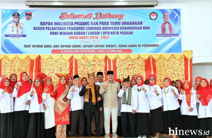 Sekdako Raju Minropa Lantik Pengurus DPD LAKAM Kota Padang