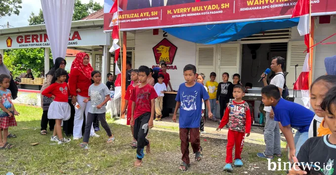 Gempita Kemerdekaan, Gerindra Padang Gelar Lomba Tradisional Meriahkan HUT RI ke-80