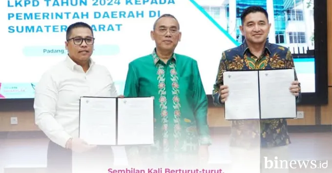 Sembilan Kali Berturut-turut, Padang Panjang Raih Predikat WTP