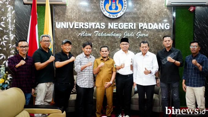 Serius Majukan Olahraga dan Pendidikan, Wakil Bupati Solok Candra Sambangi UNP