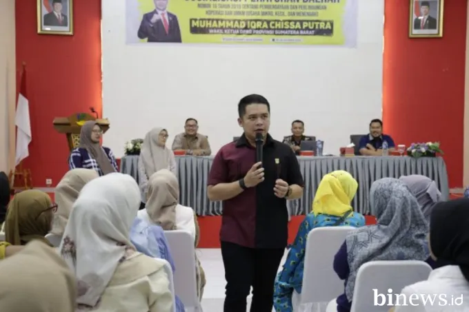 Sosialisasikan Perda No. 16 Tahun 2019, Wakil Ketua DPRD Sumbar Dorong UMKM Naik Kelas