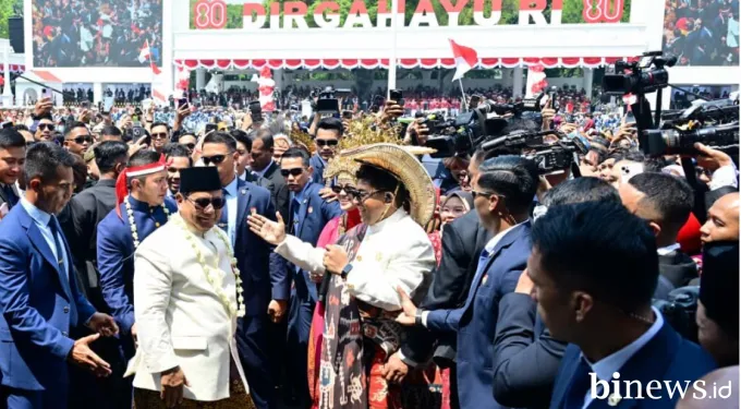 Tabola Bale Bikin Istana Merdeka Berpesta, Presiden Prabowo Ikut Bergoyang Bersama...