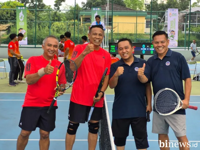 Tenis UNP Menang Telak di Sejumlah Partai pada Hari Kedua LPTK Cup XXII di Medan