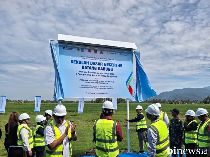 Terdampak Banjir Bandang, Pembangunan SDN 49 Batang Kabung Dimulai   
